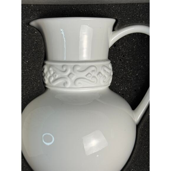NIB Katy Briscoe Bone China White Bisque Small Pitcher - Picture 5 of 12